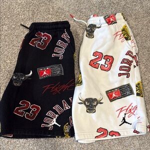 Jordan Graphic Shorts Set - Black and White